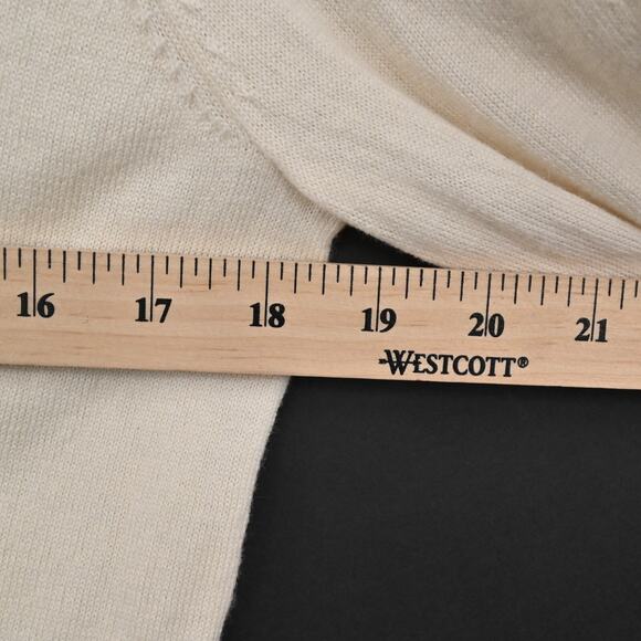 RAG BONE Womens Sweater Merino Wool Size M Vivi Crew Lightweight Stripe Neutral - Picture 11 of 12